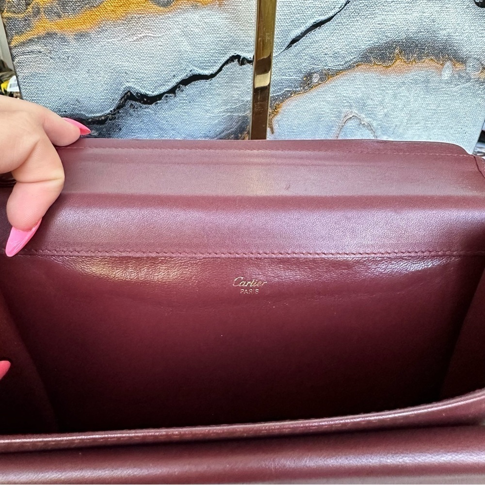 Cartier Burgundy Clutch - Picture 2 of 6
